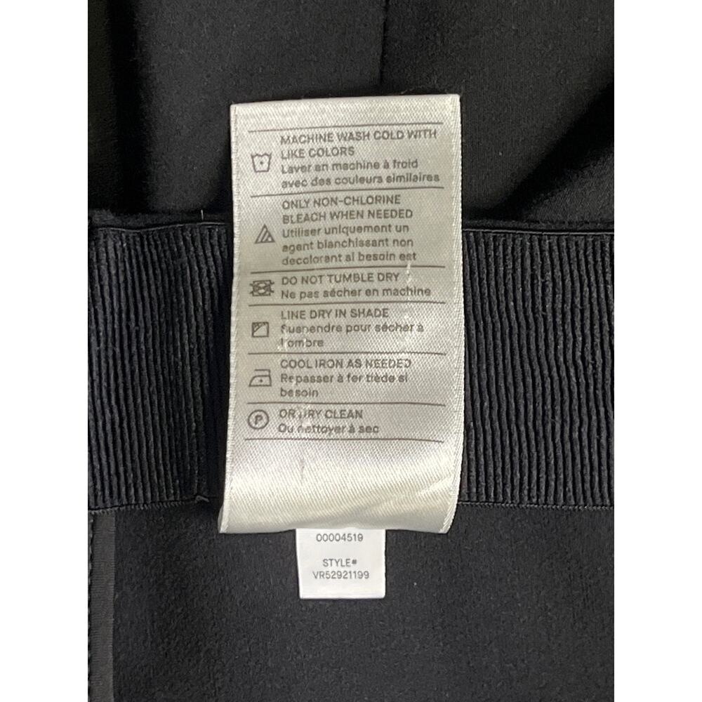 Vince Black Knit Pull On Straight Leg Pants Women Size Large Stretch Minimalist - Picture 7 of 12